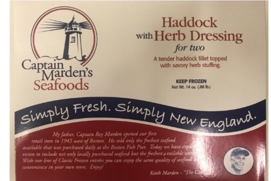 Frozen Haddock W/ Herb Dressing For Two