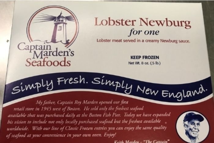 Frozen Lobster Newburg For One