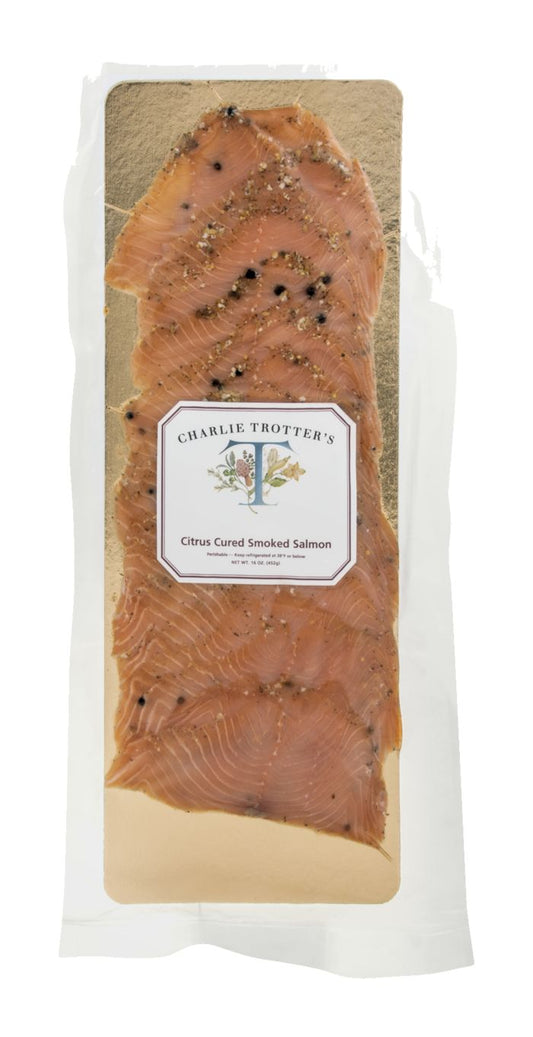 Charlie Trotter's Citrus Cured Smoked Salmon