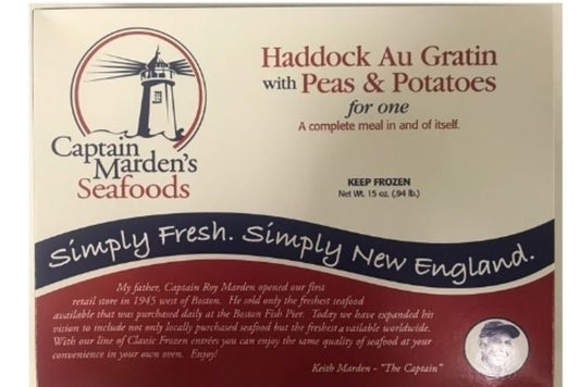 Frozen Haddock Au Gratin W/ Peas & Potatoes For One